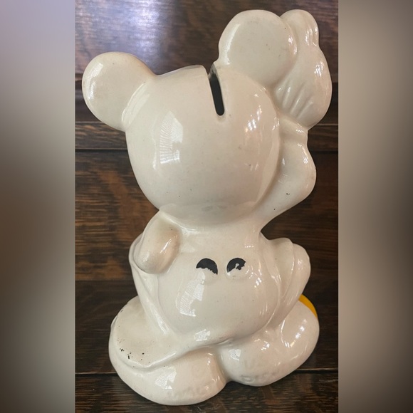 1930’s Vintage Disney Mickey Mouse Ceramic Bank - Picture 5 of 10